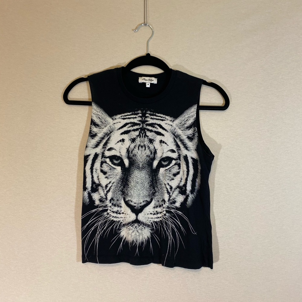 Cutoff Tiger Crop Top